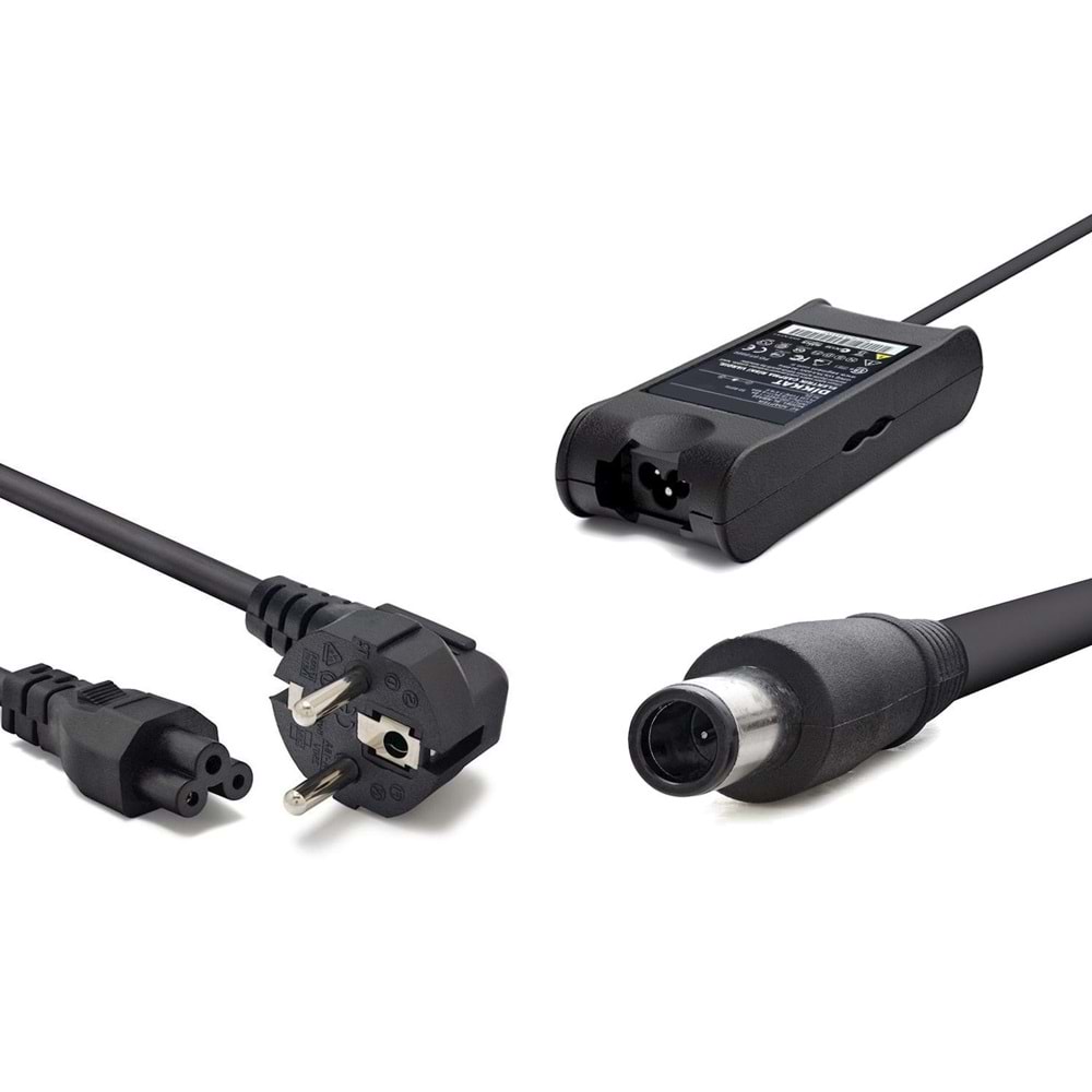 NOTEBOOK ADAPTÖR 19,5V 3,34A 7,4X5,0MM DELL HP ORTASI İĞNELİ CONCORD C-1502
