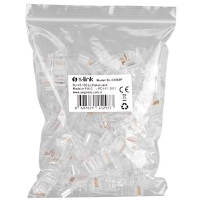 RJ45 SOKET CAT5 8P (100 ADET) S-LİNK SL-COB8P