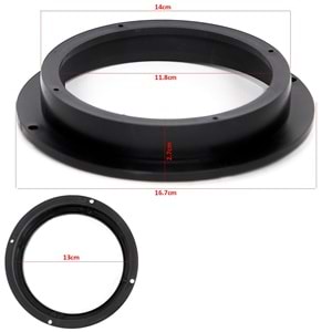 Hoparlör Kapı Kasnağı 13cm Plastik 2 Adet