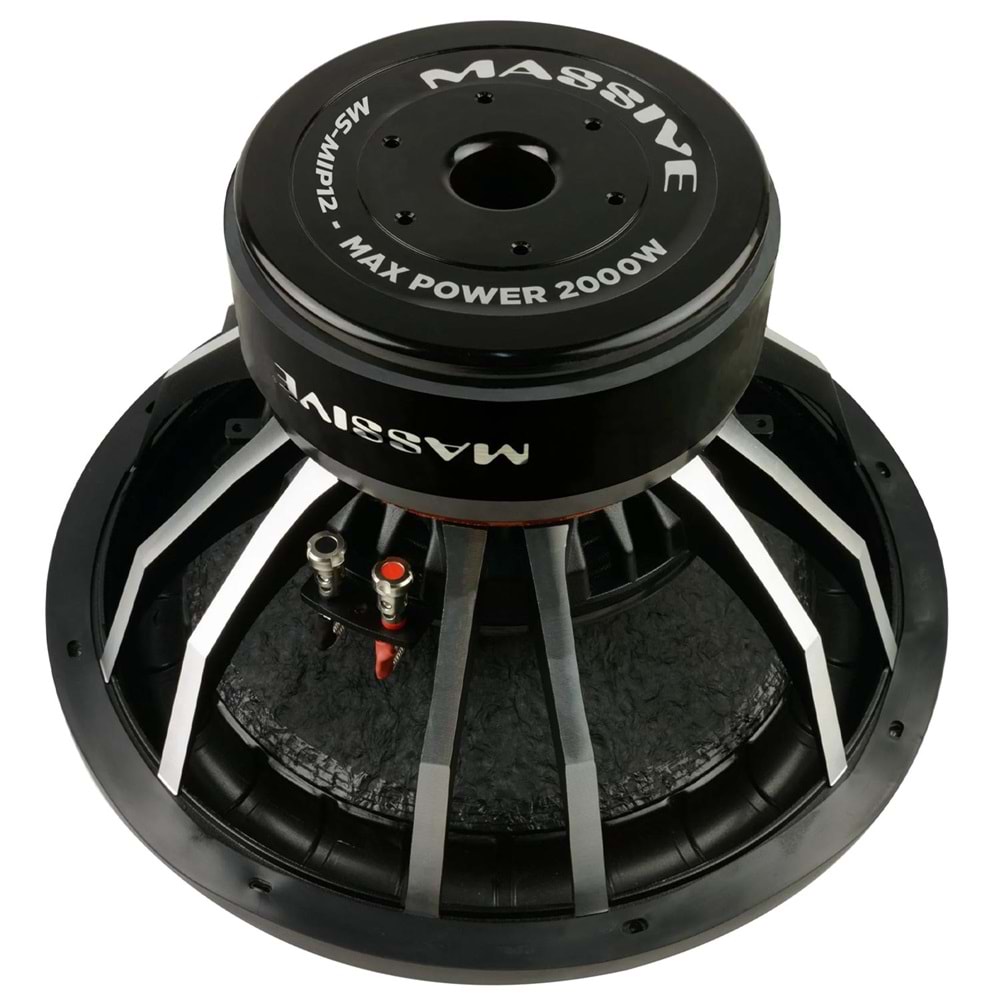 MASSIVE MS-MIP12,4 Oto Bass Subwoofer 30cm 2000 Watt 1 Adet
