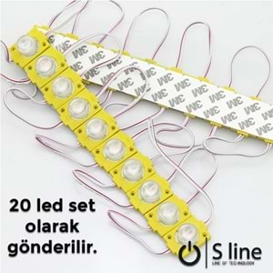 Neon Şerit Led 12v 2835 Dış Mekan 5 Metre Amber
