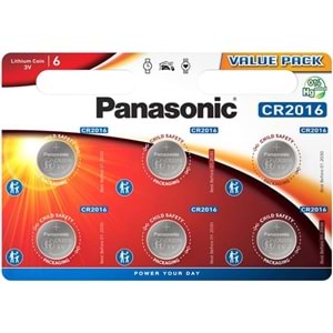 PANASONIC CR2016 6LI PAKET PİL