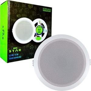 IRONSTAR IRH-1016 Alçıpan Tavan Hoparlör 16cm 3 Watt Trafolu Beyaz