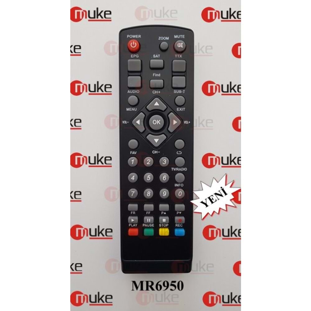 MUKE MR6950 KAWAİ6900-KYOTO2000HD-MERSAT UYDU KUMANDASI MR6950