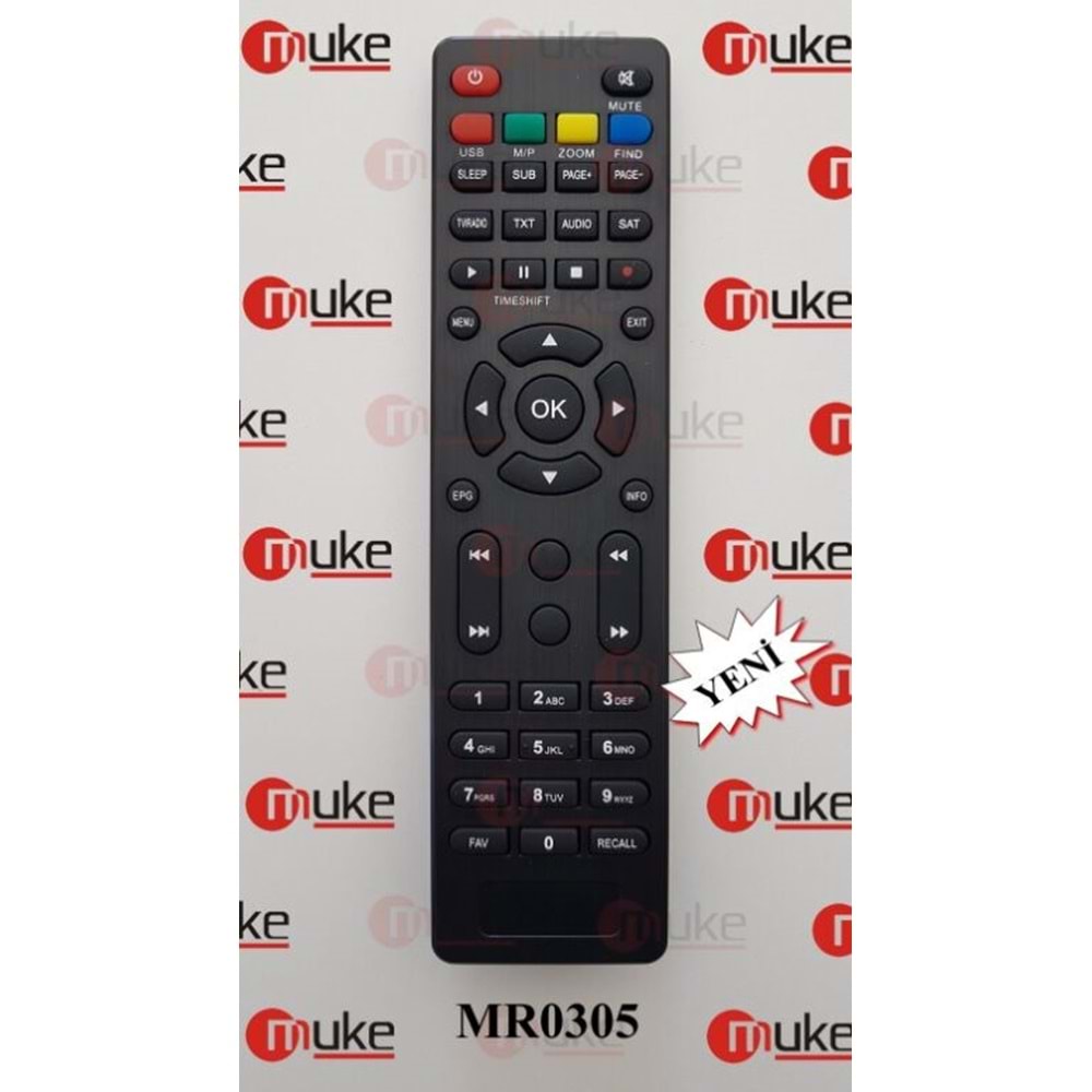 MUKE MR0305 MOONSTAR-RAMSATMİNİ-HOMETECH UYDU KUMANDASI KR0305