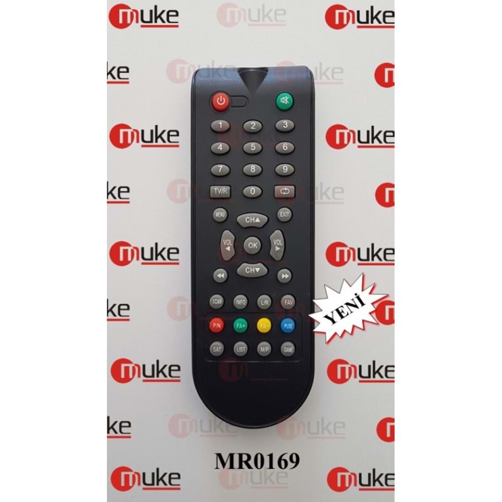 MUKE MR0169 MERSAT MİNİ-YUMATU MULTİ KİNG UYDU KUMANDASI KR0169