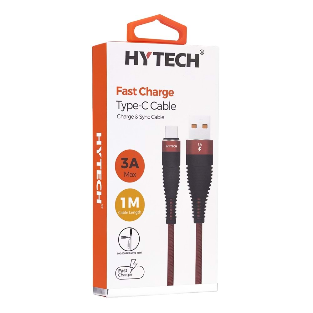 HYTECH HY-X425 RED ŞARJ 3 AMPER TYPE-C KABLO