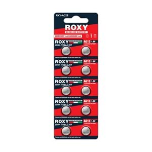 ROXY 1,5V DÜĞME ALKALİN PİL AG13 LR44/1154/357 10'LU PAKET SKT 2029