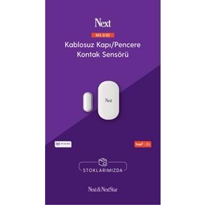 NEXT MS-D3D KABLOSUZ KAPI/PENCERE KONTAK SENSÖRÜ