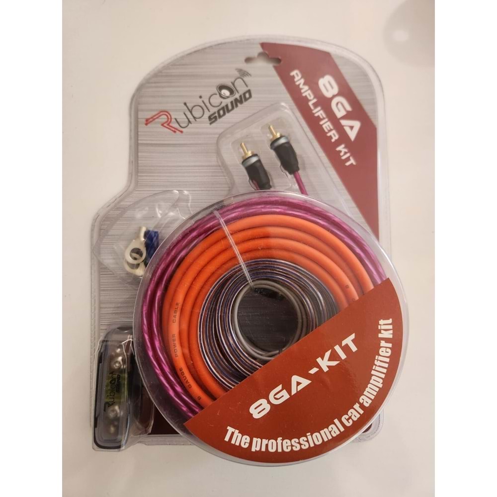 RUBICON SOUND 8GA-KIT VAKUMLU ANFİ KABLO SETİ ( Y KABLOLU)