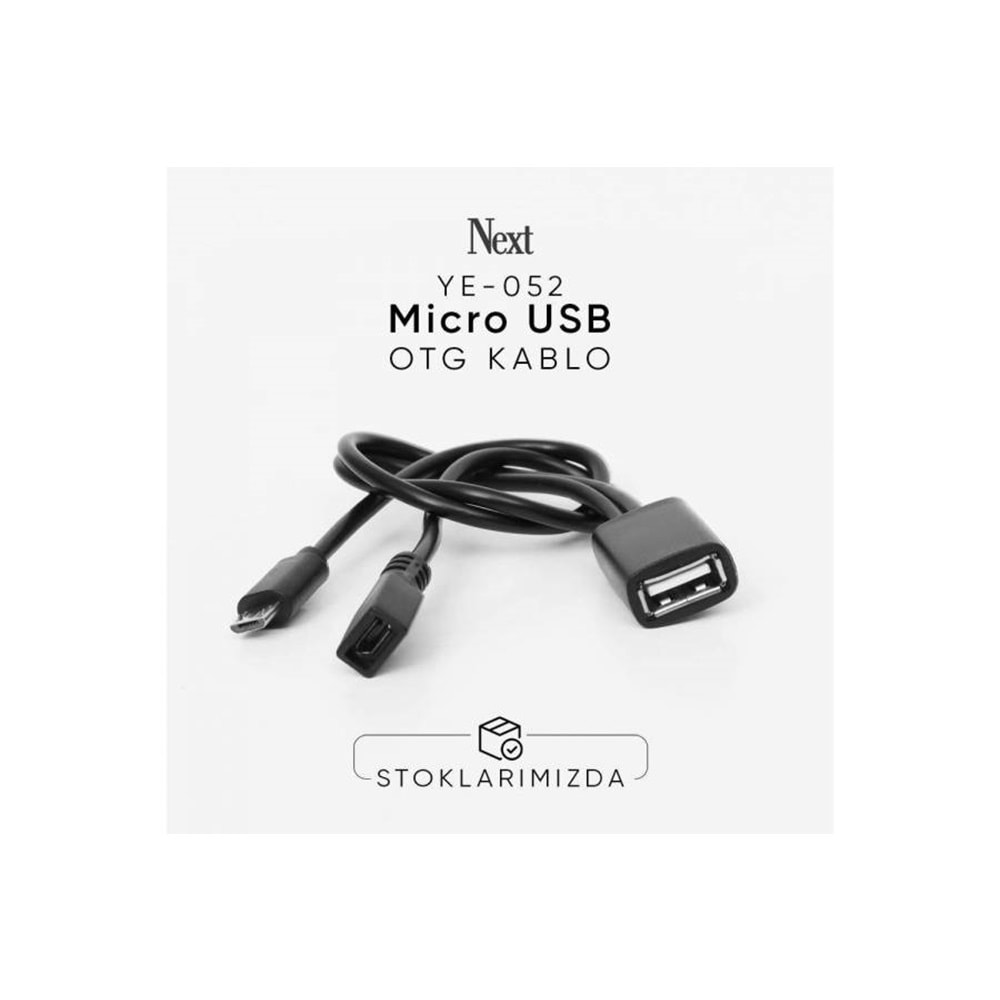NEXT YE-052 MICRO USB OTG KABLO Next 4K TV Stick için Çevirici