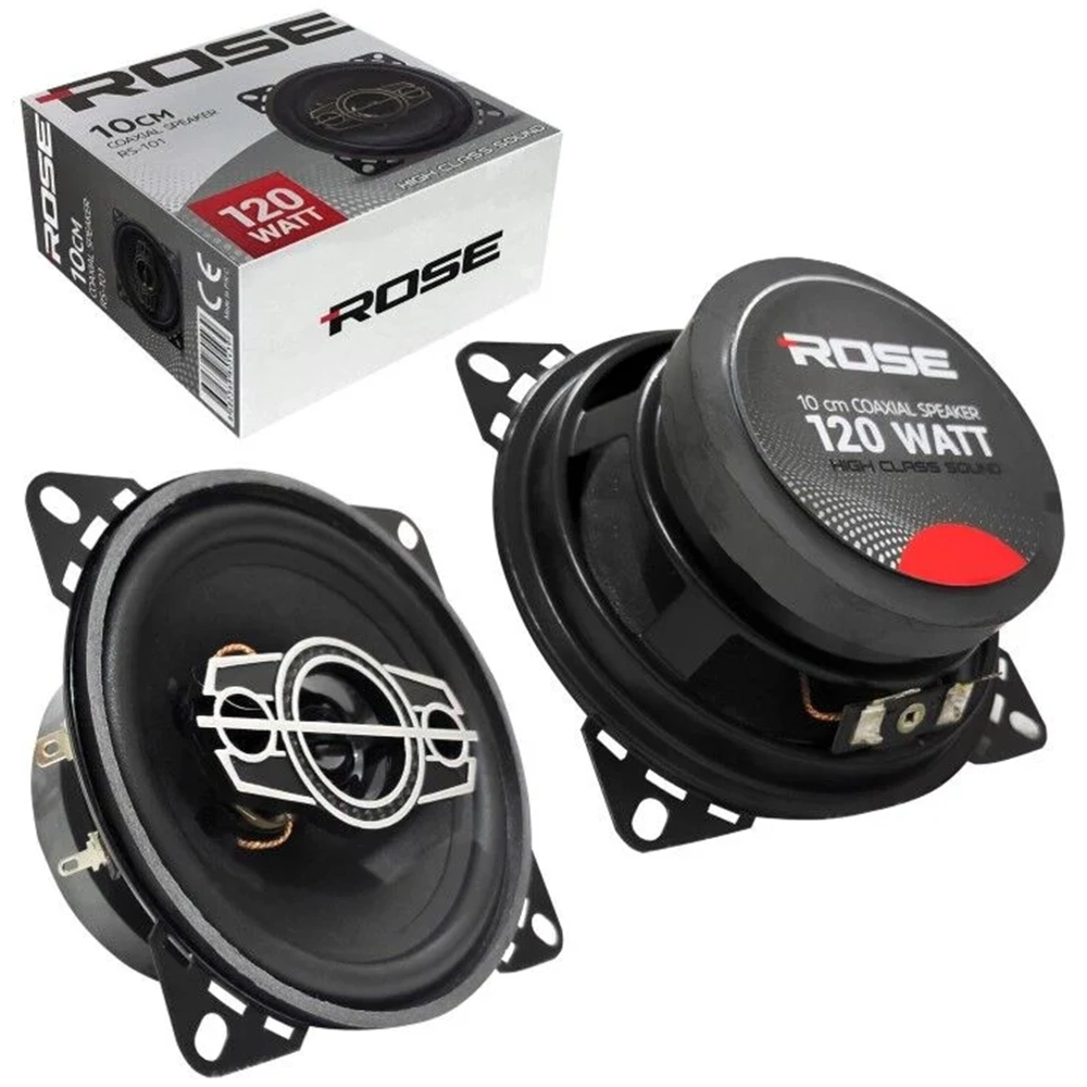 ROSE RS-101 10 CM 120W TEKLİ KUTULU TWEETERLİ KOAKSİYEL HOPARLÖR