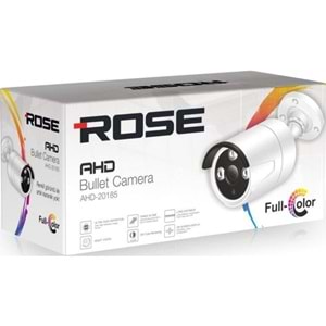 ROSE AHD-20185 RENKLİ GECE GÖRÜŞ 3,6MM 2MP DIŞ MEKAN PLASTİK KASA KAMERA