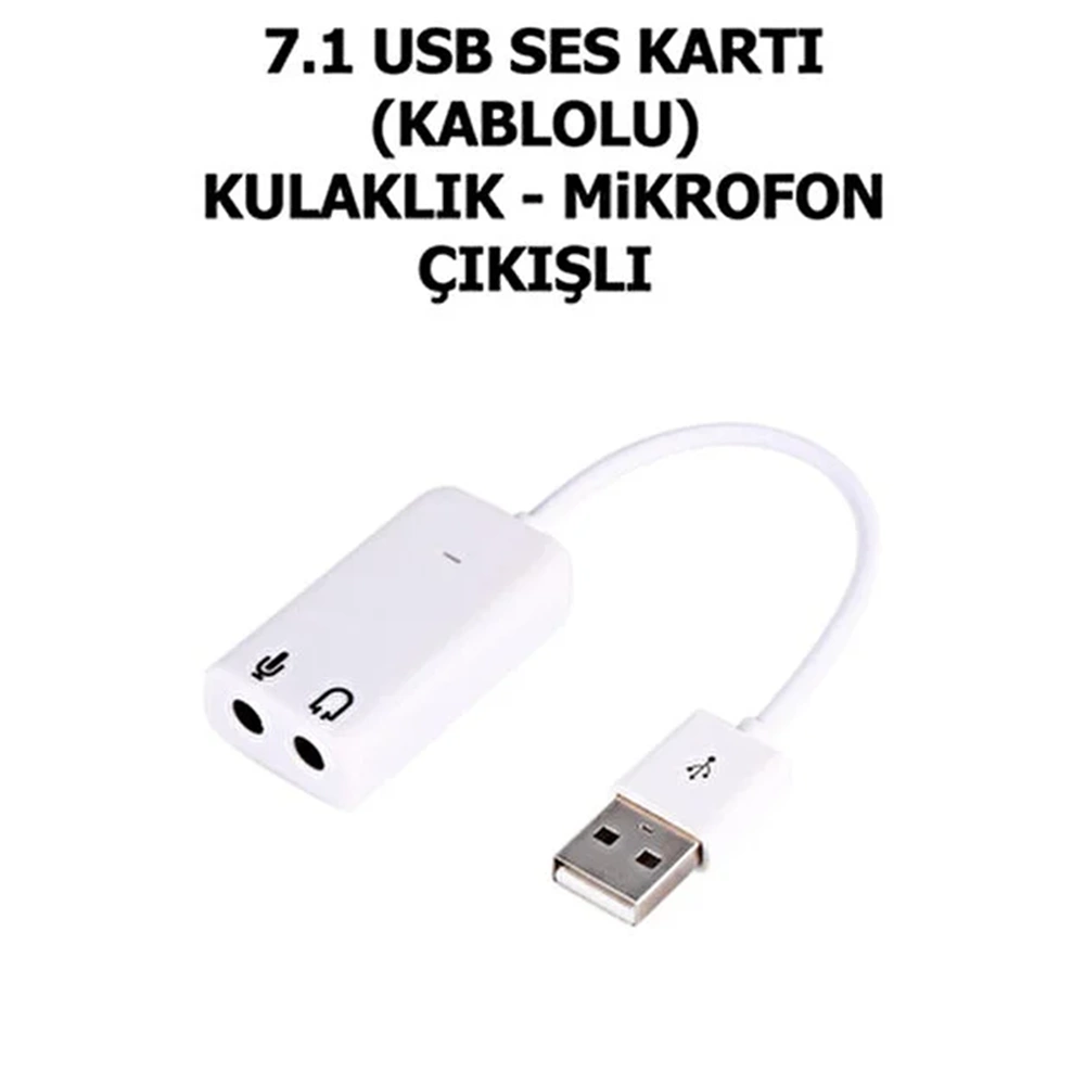 OEM USB to Ses Kart Çevirici Ses + Mikrofon