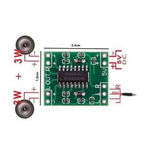 OEM HW-104 5V SES ÇIKIŞ DEVRESİ 2X5WATT