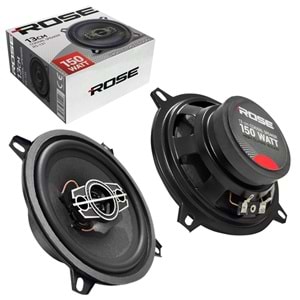 ROSE RS-131 13 CM 150 WATT TEKLİ KUTULU TWEETERLI KOAKSİYEL HOPARLÖR