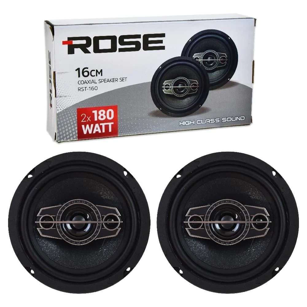ROSE RST-160 16 CM 2x180w 2 ADET TWEETERLI KOAKSİYEL HOPARLÖR