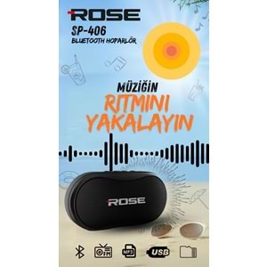 ROSE SP-406 FM/MP3/Bluetooth/USB/Micro SD ŞARJLI MÜZİK KUTUSU