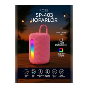 ROSE SP-403 FM/MP3/Bluetooth/USB/Micro SD ŞARJLI MÜZİK KUTUSU