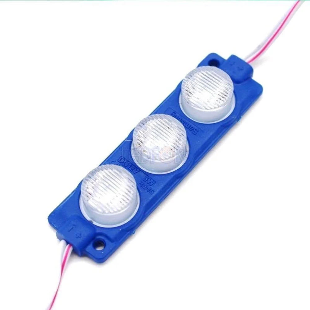 OEM 12V 3W 3'LÜ MODÜL LED MAVİ