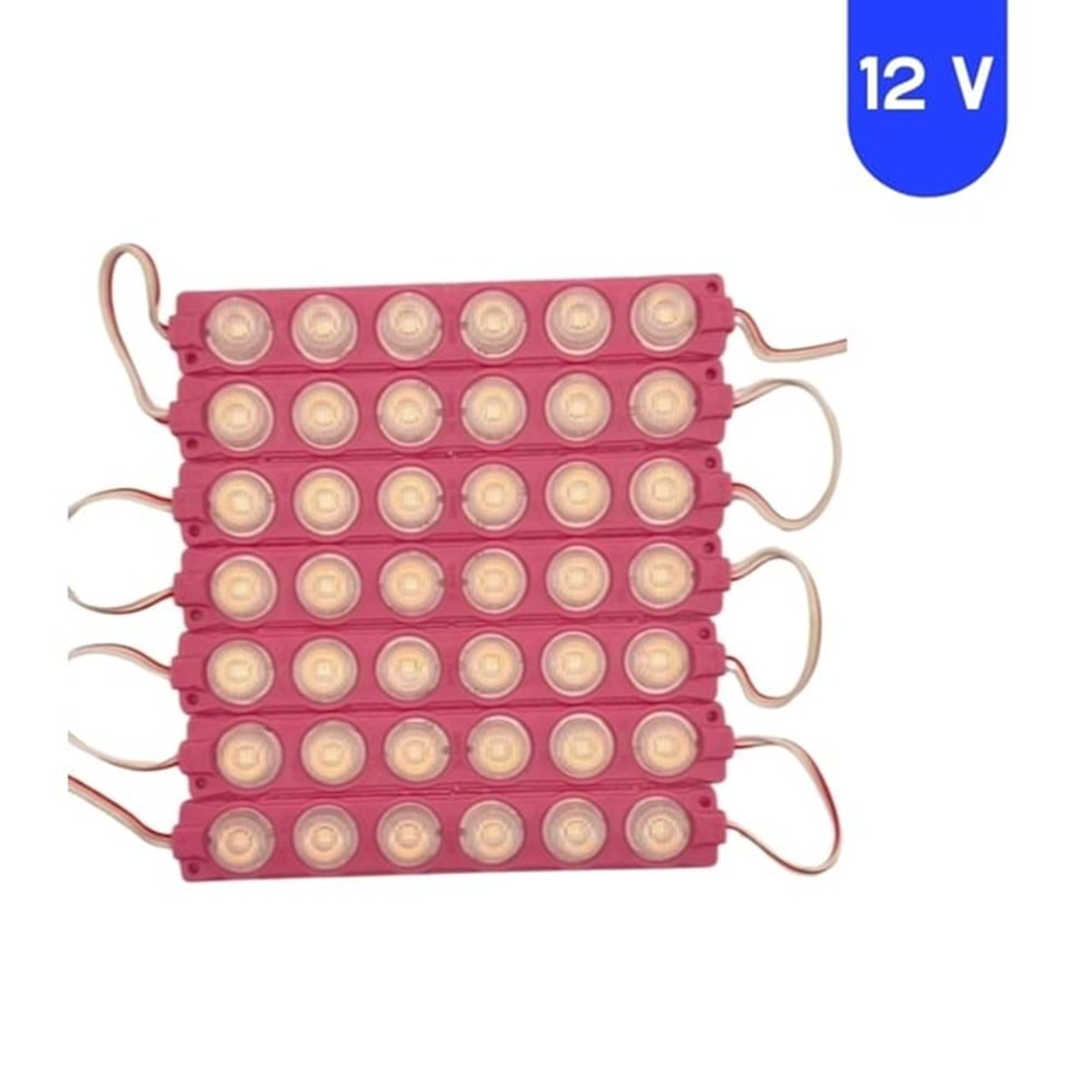 OEM 12V 6W 6'LI MODÜL LED PEMBE