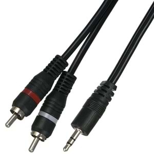 TUNEX AL-300 AUX KABLO 3.5MM TO 2RCA 3MT