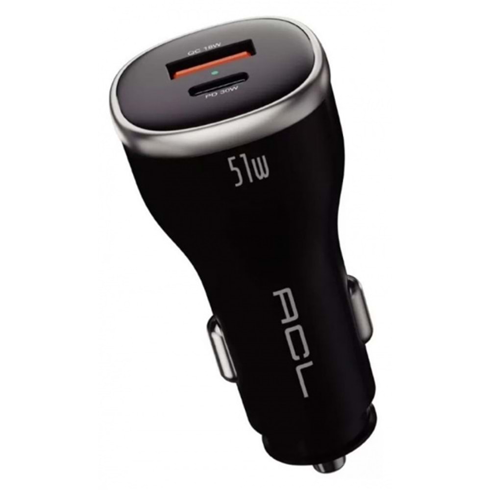 ACL AC-104 51W 6A HIZLI ŞARJ USB Type-A Qualcomm QC 3.0 Araç İçi Şarj Aleti