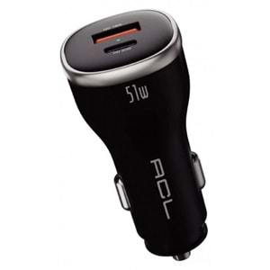 ACL AC-104 51W 6A HIZLI ŞARJ USB Type-A Qualcomm QC 3.0 Araç İçi Şarj Aleti